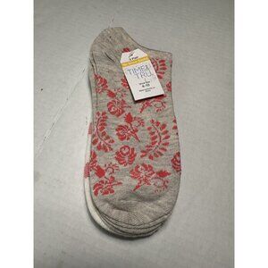 time and tru 3 pairs womens low cut ankle socks size 4-10